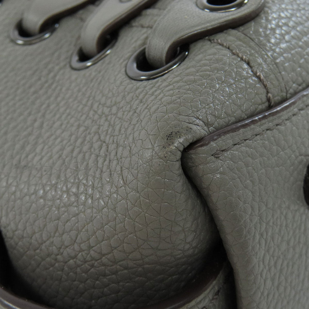 COACH Tote Bag 21348 leather gray logo