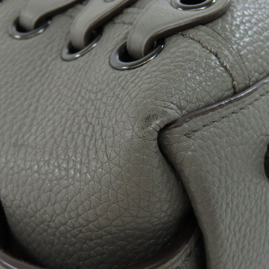 COACH Tote Bag 21348 leather gray logo