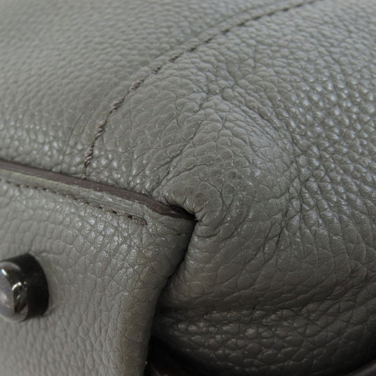 COACH Tote Bag 21348 leather gray logo