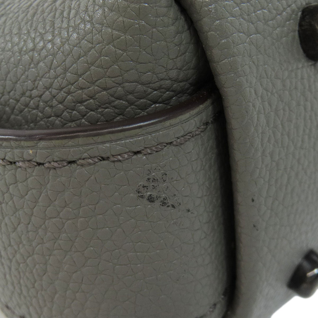 COACH Tote Bag 21348 leather gray logo