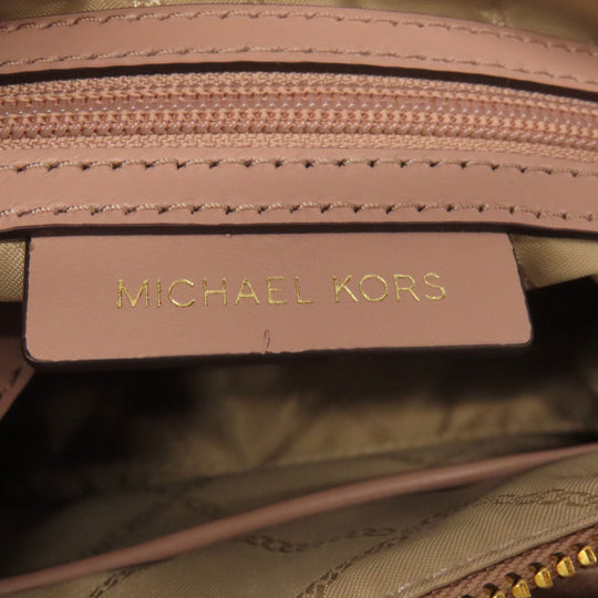 MICHAEL KORS Handbag PVC pink MK Signature 2WAY Women Used Authentic
