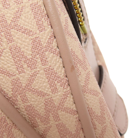 MICHAEL KORS Handbag PVC pink MK Signature 2WAY Women Used Authentic