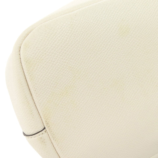 COACH Handbag F34563 leather white logo Women Used Authentic