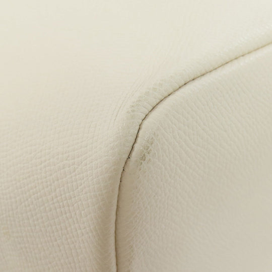 COACH Handbag F34563 leather white logo Women Used Authentic