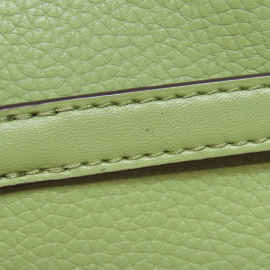 MICHAEL KORS Handbag leather green Emilia 2WAY Women Used Authentic