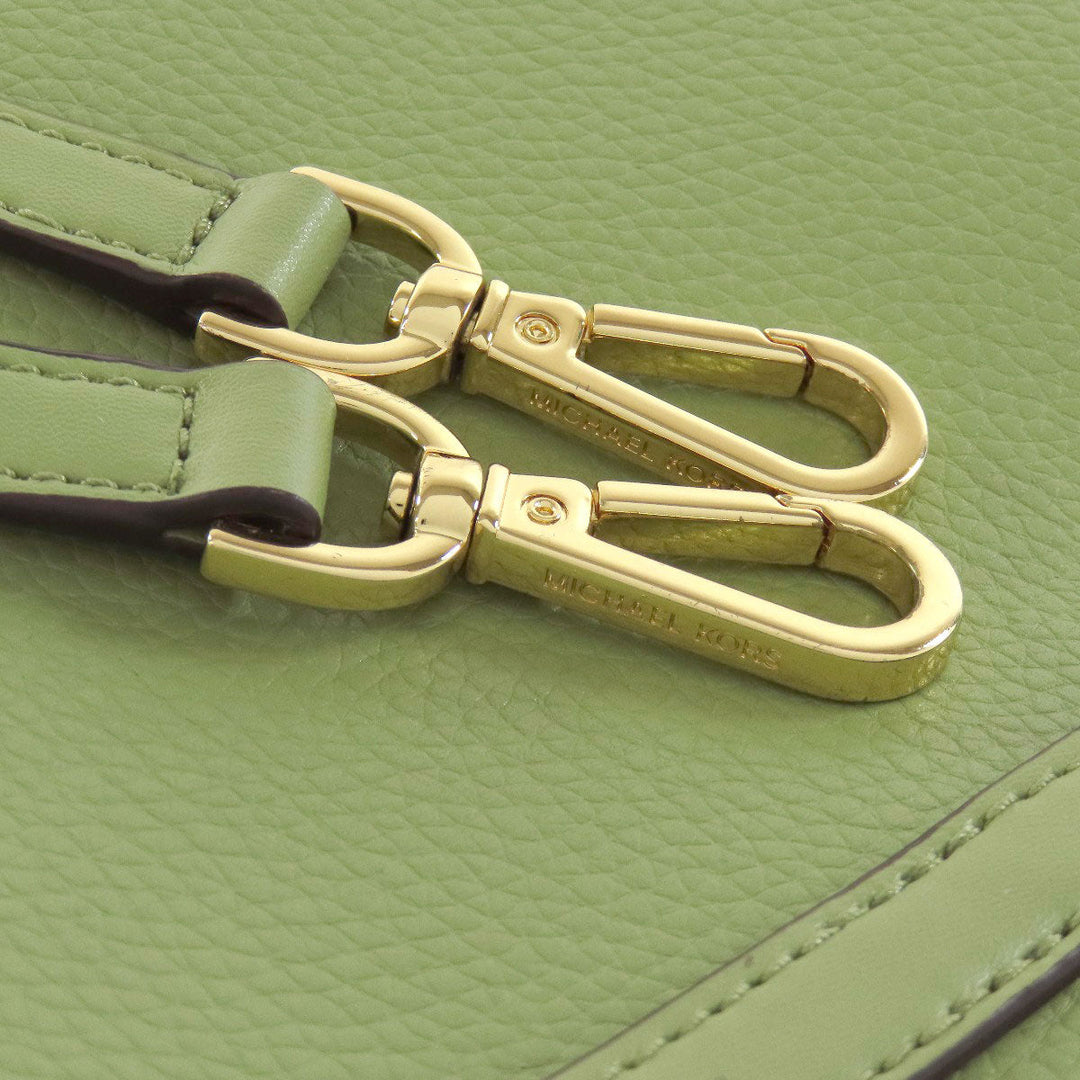 MICHAEL KORS Handbag leather green Emilia 2WAY Women Used Authentic