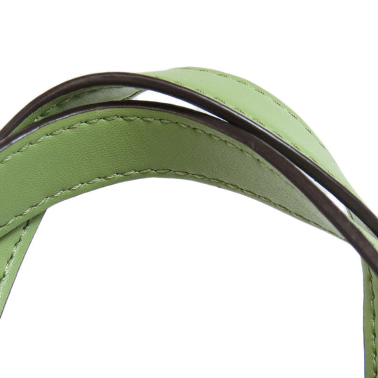 MICHAEL KORS Handbag leather green Emilia 2WAY Women Used Authentic