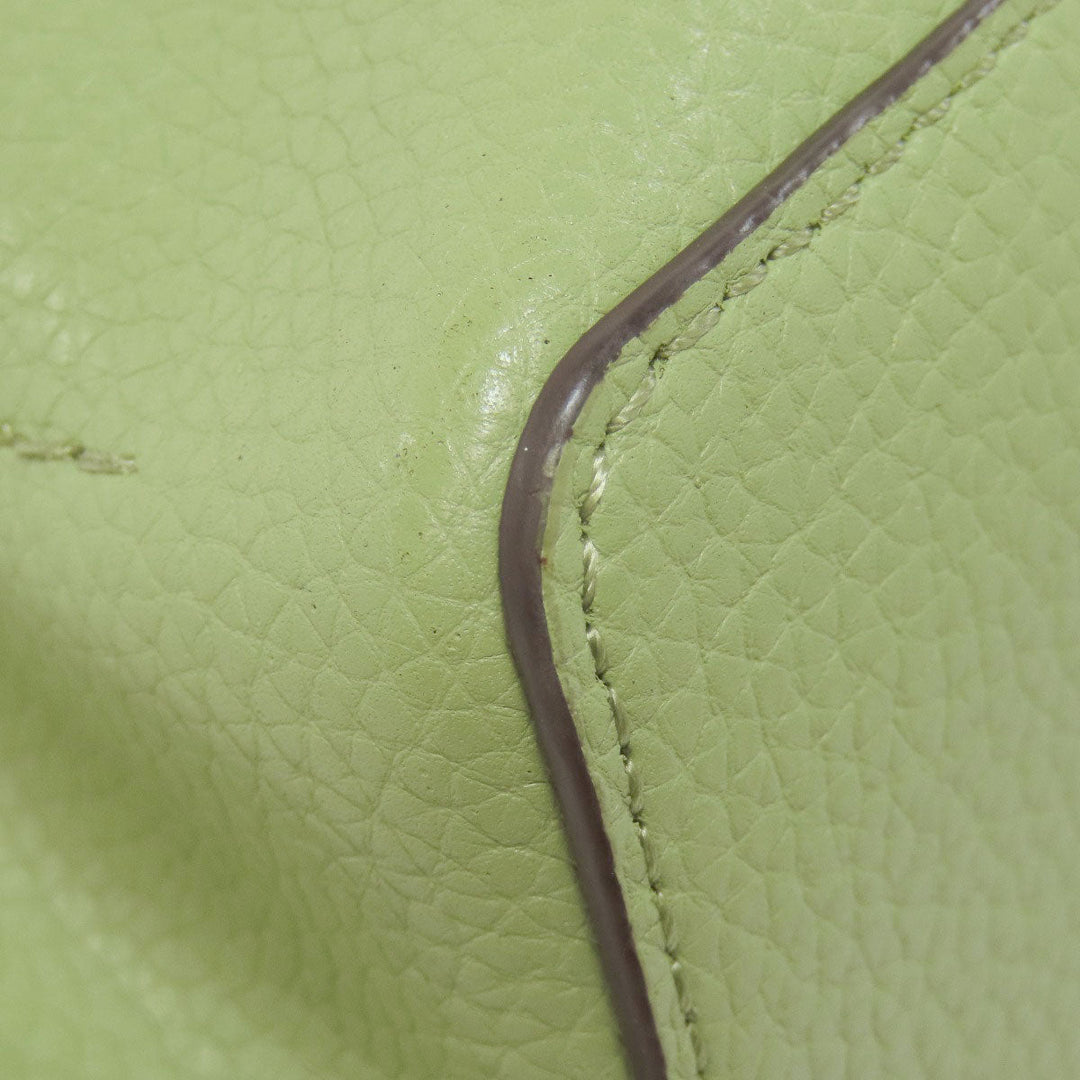 MICHAEL KORS Handbag leather green Emilia 2WAY Women Used Authentic