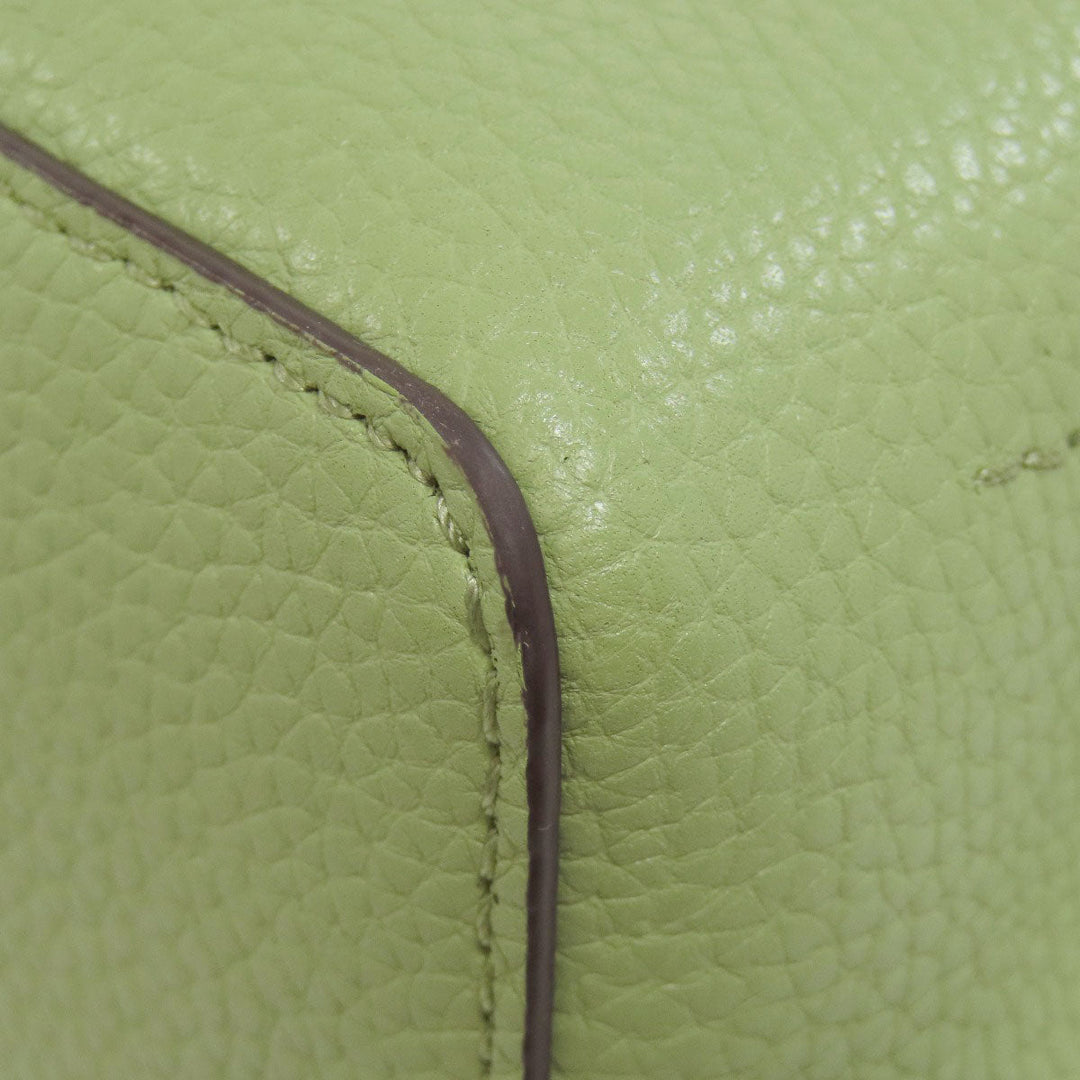 MICHAEL KORS Handbag leather green Emilia 2WAY Women Used Authentic