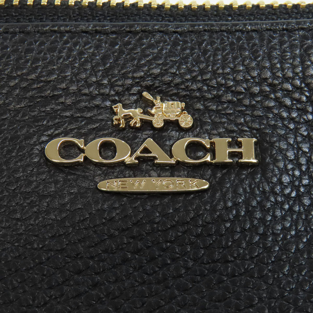 COACH Shoulder Bag F38273 leather black logo