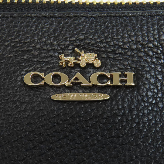 COACH Shoulder Bag F38273 leather black logo