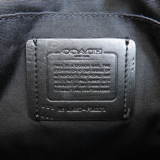 COACH Shoulder Bag F38273 leather black logo