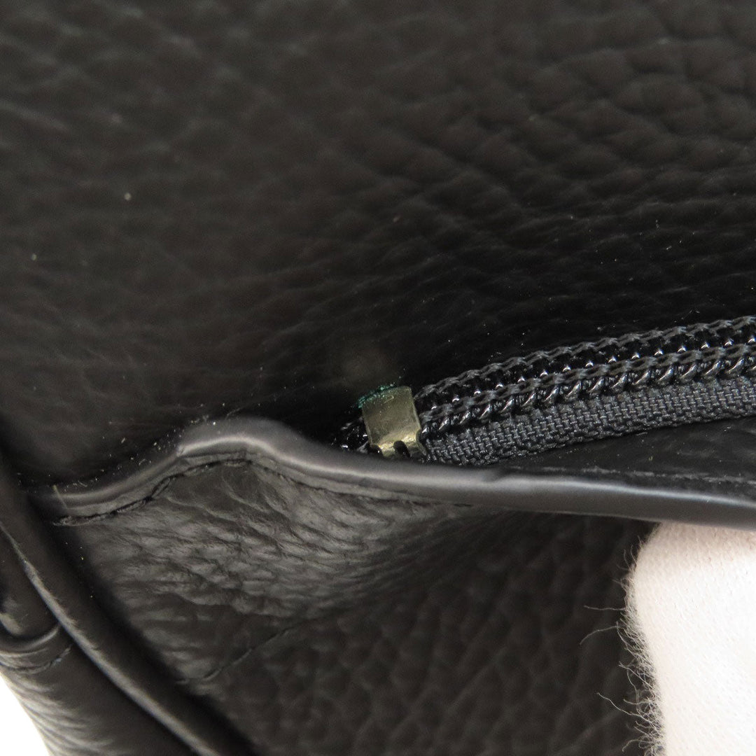 COACH Shoulder Bag F24876 leather black logo Women Used Authentic