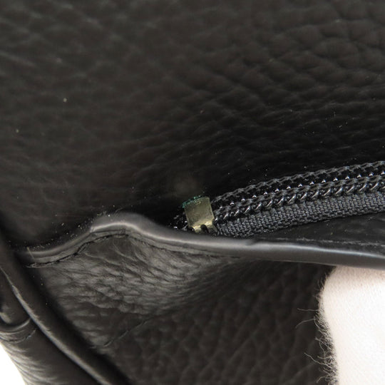 COACH Shoulder Bag F24876 leather black logo Women Used Authentic