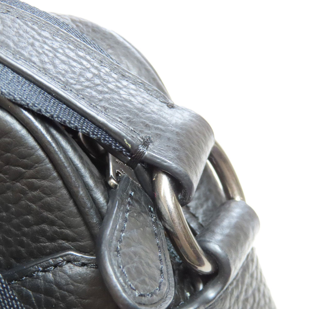 COACH Shoulder Bag F24876 leather black logo Women Used Authentic