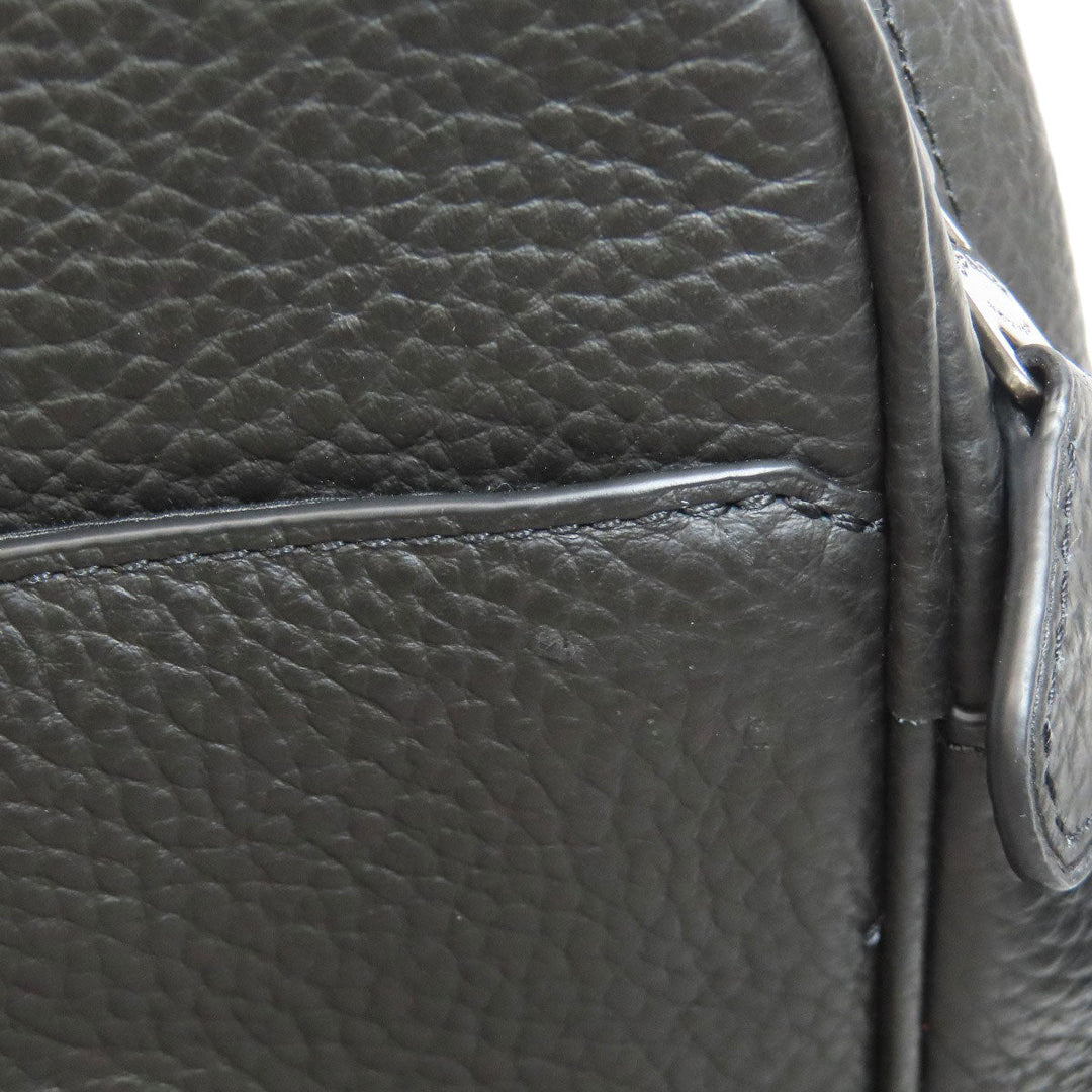 COACH Shoulder Bag F24876 leather black logo Women Used Authentic