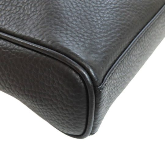 COACH Shoulder Bag F24876 leather black logo Women Used Authentic