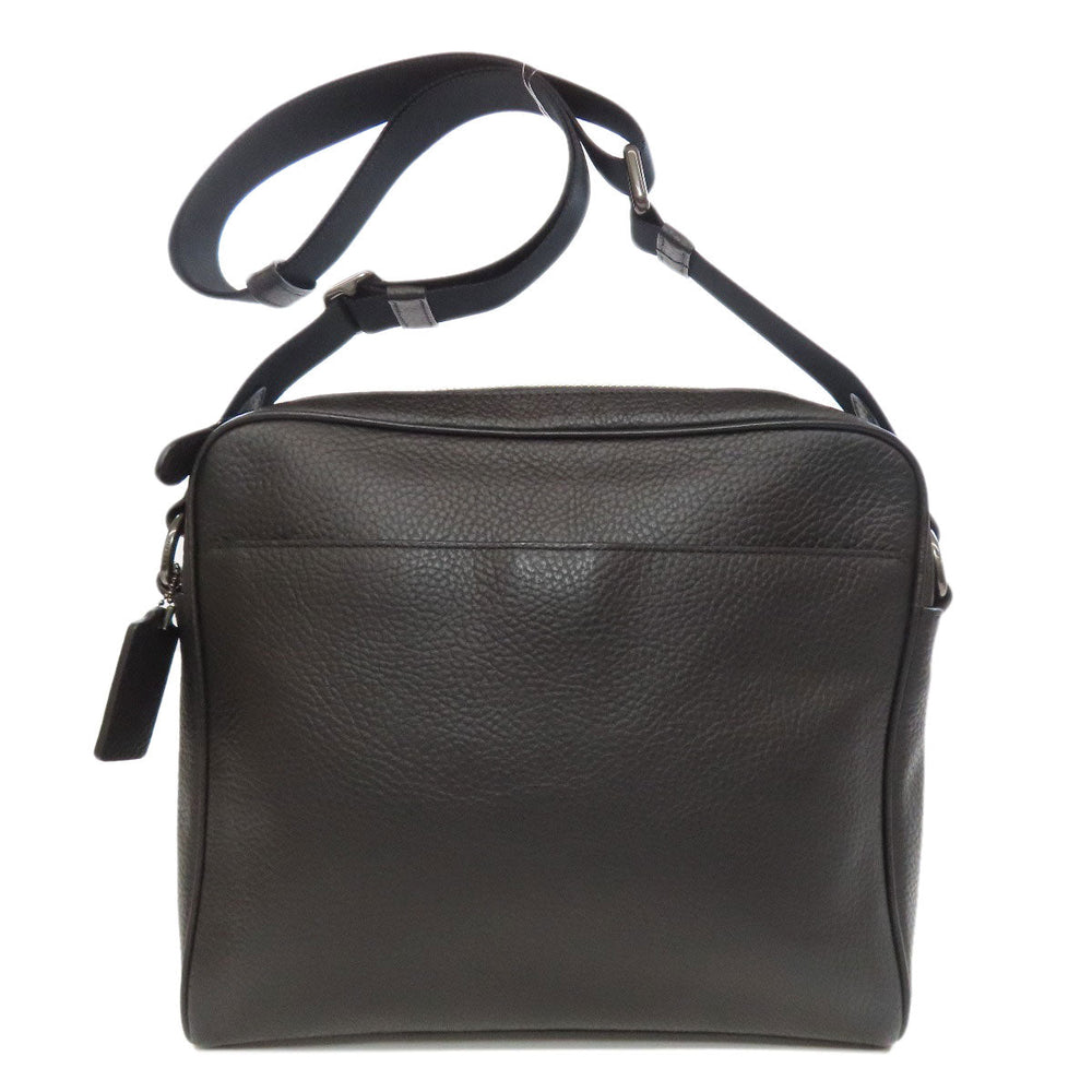 COACH Shoulder Bag F24876 leather black logo Women Used Authentic