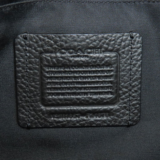 COACH Shoulder Bag F24876 leather black logo Women Used Authentic