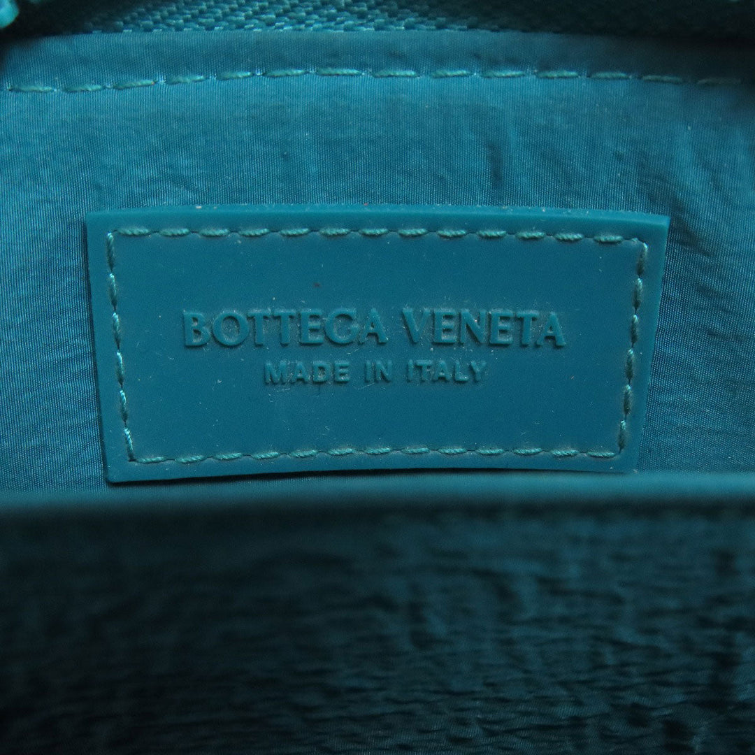 BOTTEGAVENETA Coin case rubber Turquoise INTRECCIATO Women Used Authentic