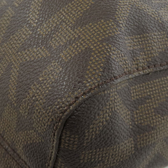 MICHAEL KORS Tote Bag PVC Brown MK signature Women Used Authentic