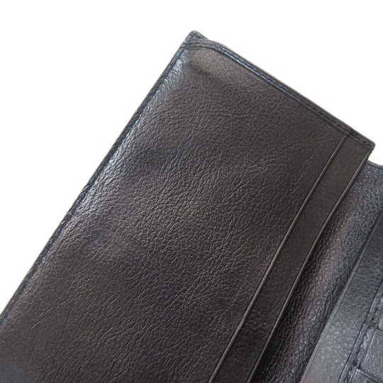 Christian Dior Long Wallet Purse denim Navy Trotter Pattern Women Used Authentic