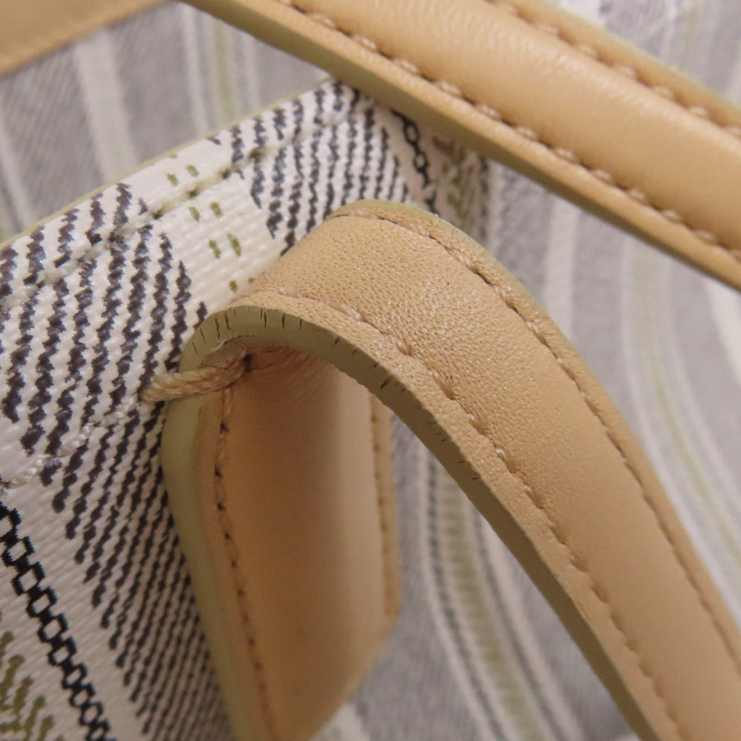 COACH Tote Bag 23108 PVC white Legacy Weekend Women Used Authentic