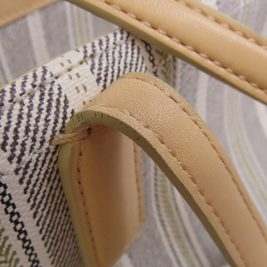 COACH Tote Bag 23108 PVC white Legacy Weekend Women Used Authentic