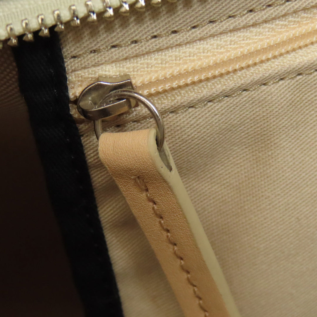 COACH Tote Bag 23108 PVC white Legacy Weekend Women Used Authentic