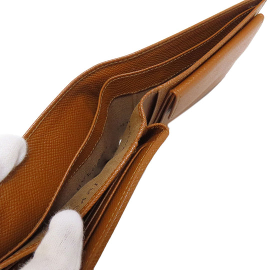 BVLGARI Bifold Wallet leather Brown logo