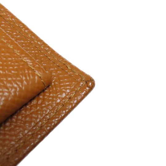 BVLGARI Bifold Wallet leather Brown logo