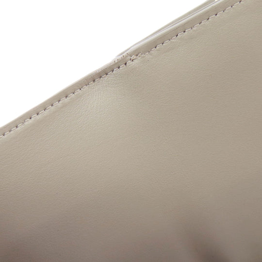 CELINE Bifold Wallet leather green Tri-fold wallet Women Used Authentic