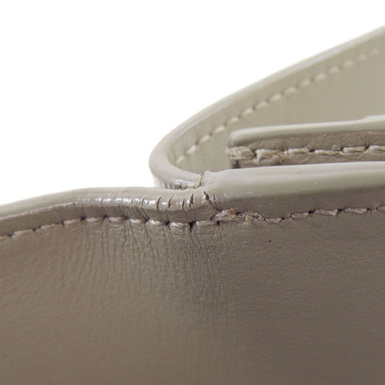 CELINE Bifold Wallet leather green Tri-fold wallet Women Used Authentic