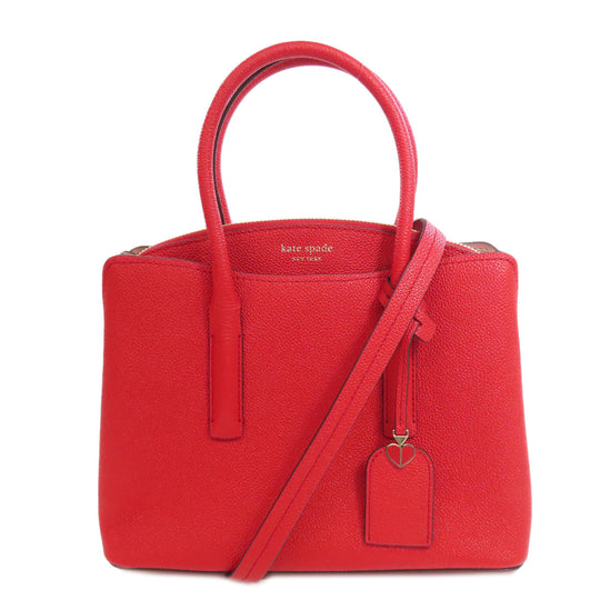 Kate Spade Handbag leather Red 2WAY Women Used Authentic