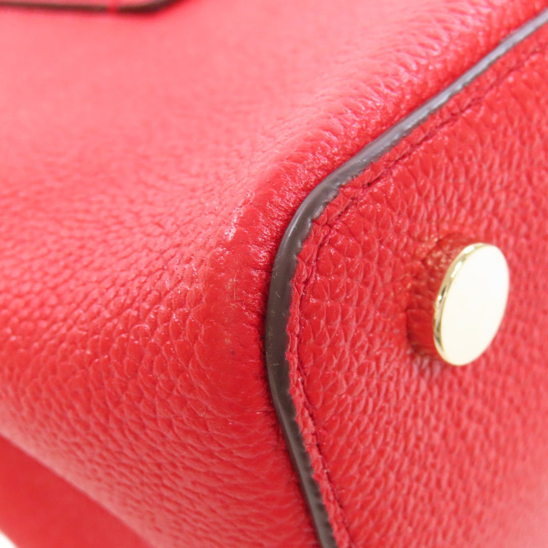 Kate Spade Handbag leather Red 2WAY Women Used Authentic