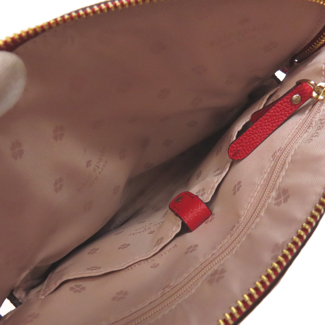 Kate Spade Handbag leather Red 2WAY Women Used Authentic