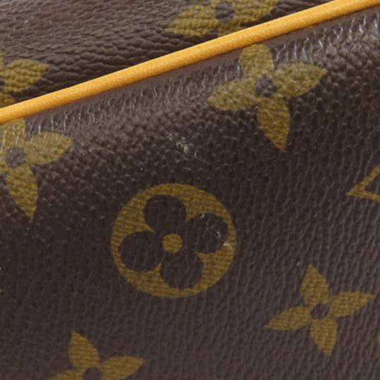 LOUIS VUITTON Handbag M47270 Monogram canvas Brown Deauville Women Used Authentic