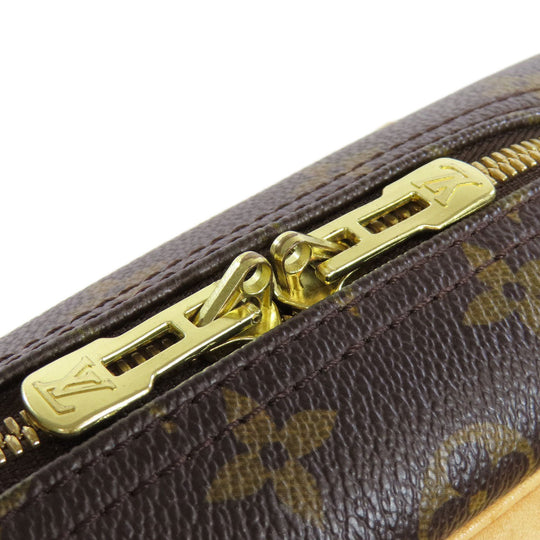 LOUIS VUITTON Handbag M47270 Monogram canvas Brown Deauville Women Used Authentic