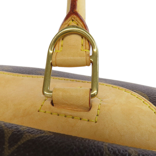 LOUIS VUITTON Handbag M47270 Monogram canvas Brown Deauville Women Used Authentic