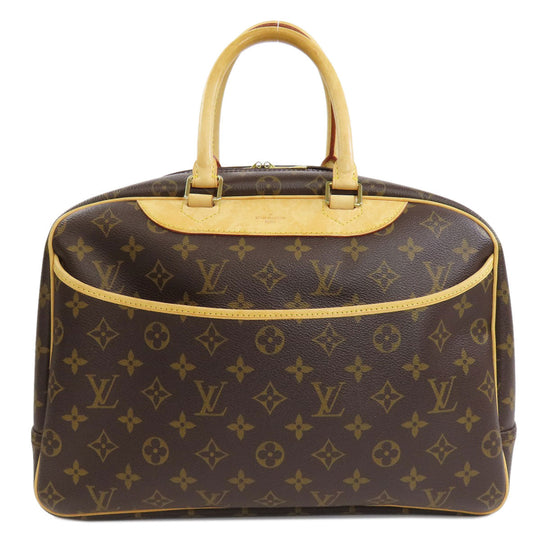LOUIS VUITTON Handbag M47270 Monogram canvas Brown Deauville Women Used Authentic