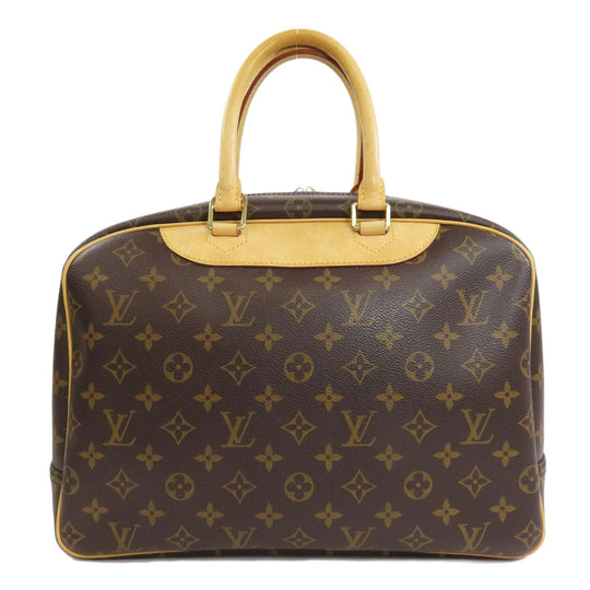 LOUIS VUITTON Handbag M47270 Monogram canvas Brown Deauville Women Used Authentic