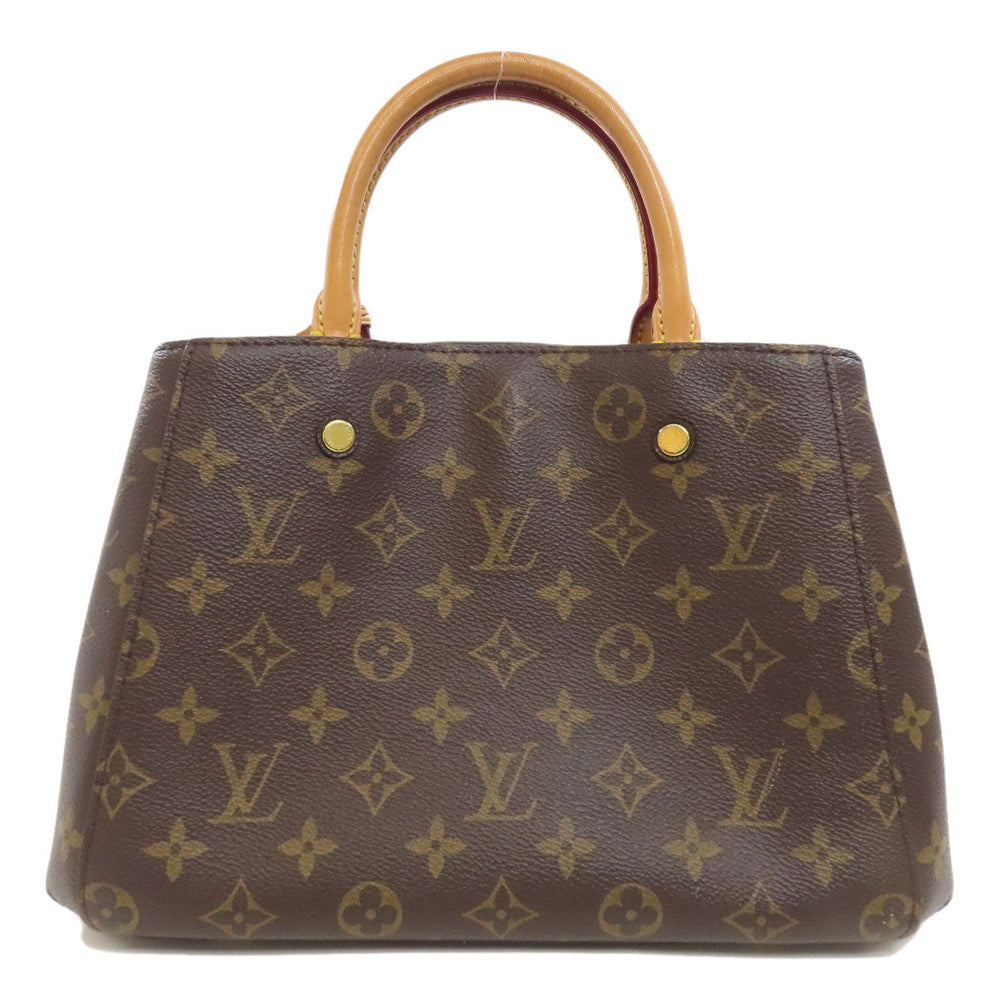 LOUIS VUITTON Handbag M41005 Monogram canvas Brown Montaigne BB Women Used Authentic