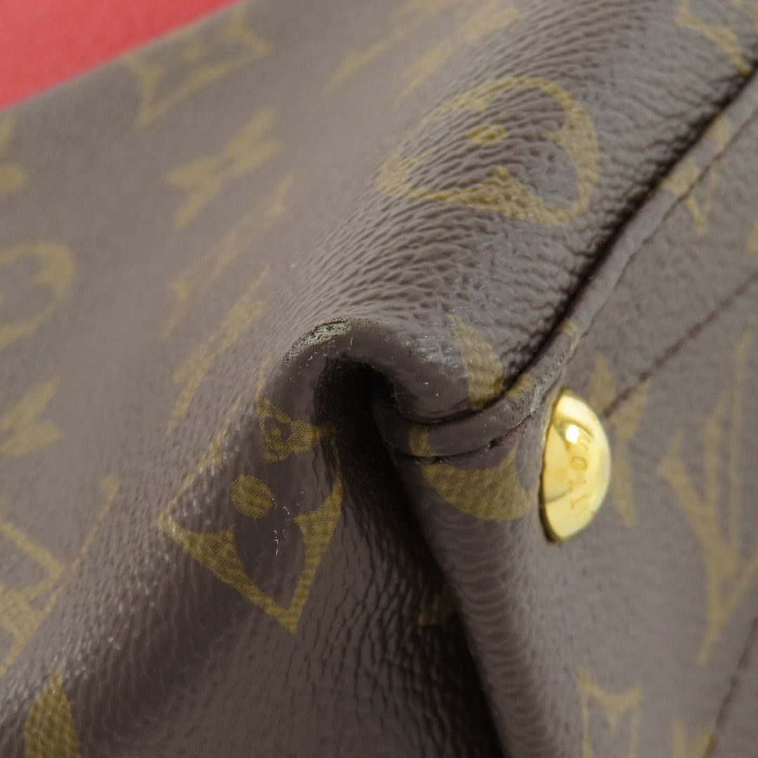 LOUIS VUITTON Handbag M43966 Monogram canvas Brown V Tote BB Women Used Authentic