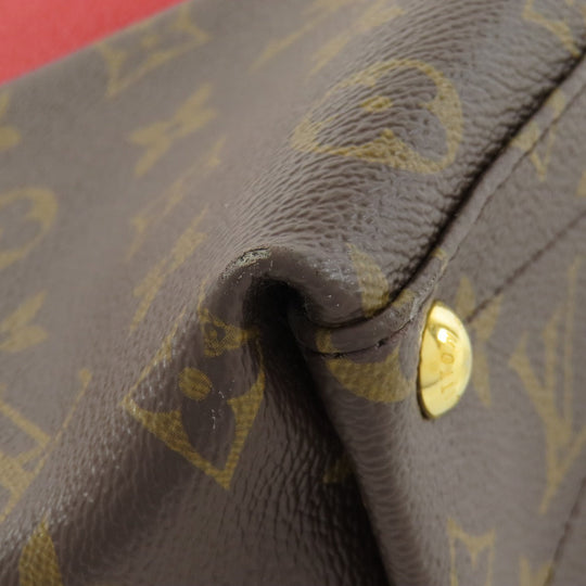 LOUIS VUITTON Handbag M43966 Monogram canvas Brown V Tote BB Women Used Authentic