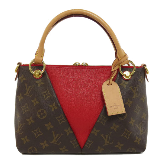 LOUIS VUITTON Handbag M43966 Monogram canvas Brown V Tote BB Women Used Authentic