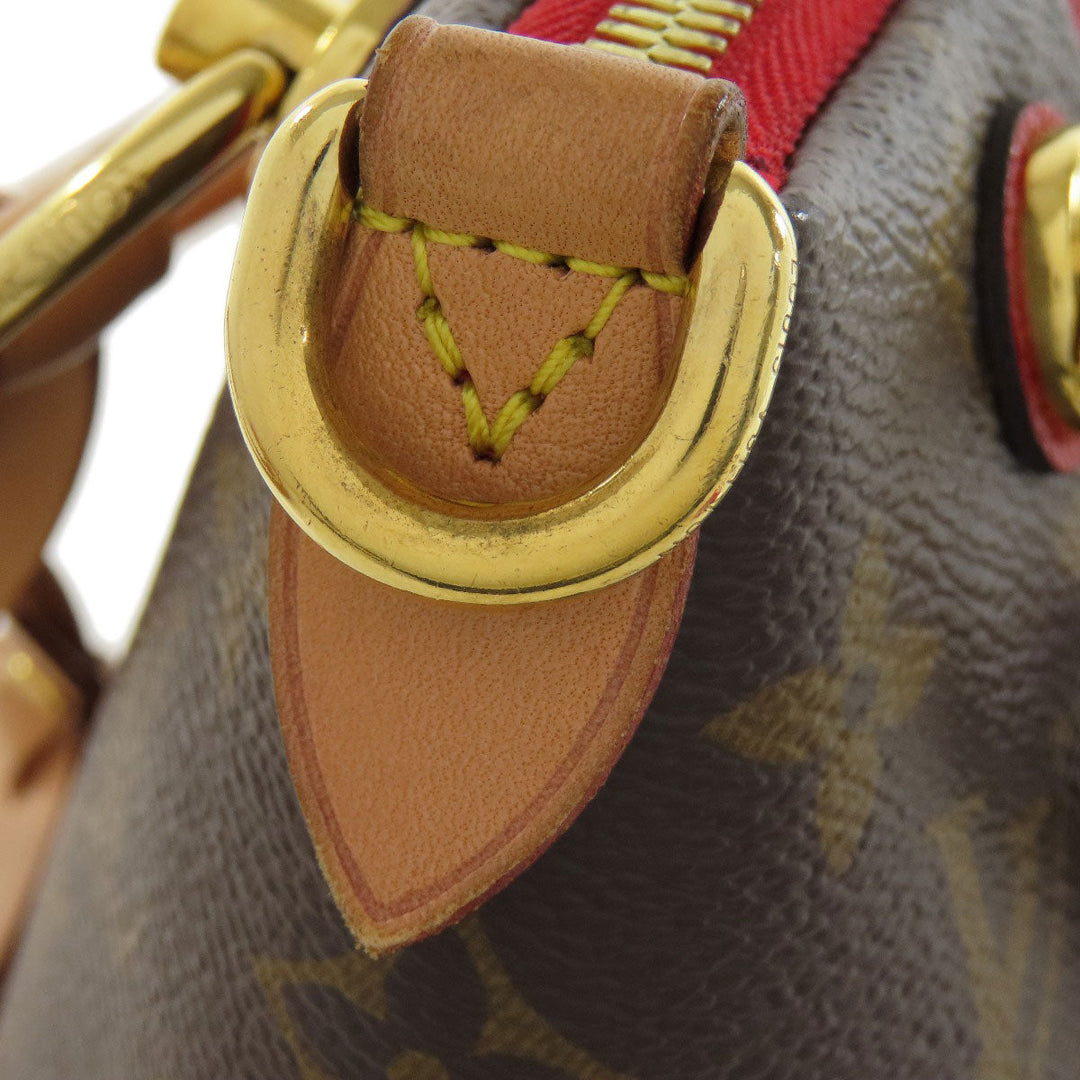 LOUIS VUITTON Handbag M43966 Monogram canvas Brown V Tote BB Women Used Authentic