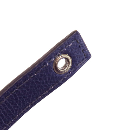 HERMES Handbag Epsom Navy Picotin Lock PM Blue Ankle Trace Silver Metal Women Used Authentic