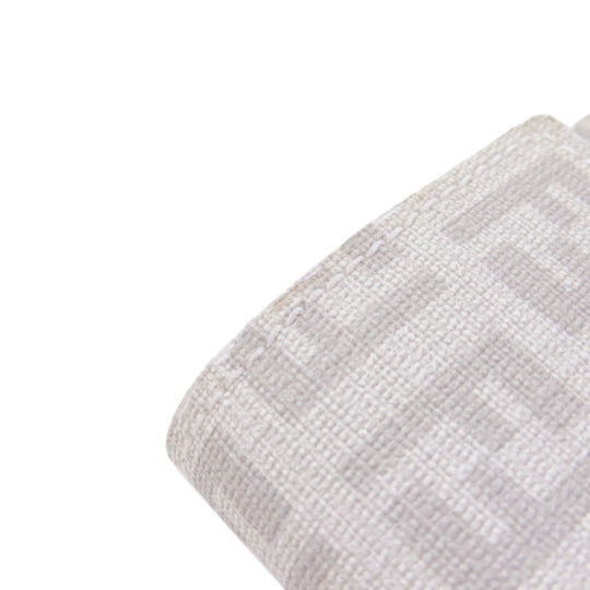 FENDI Key case Key holder  PVC white Zucca Pattern