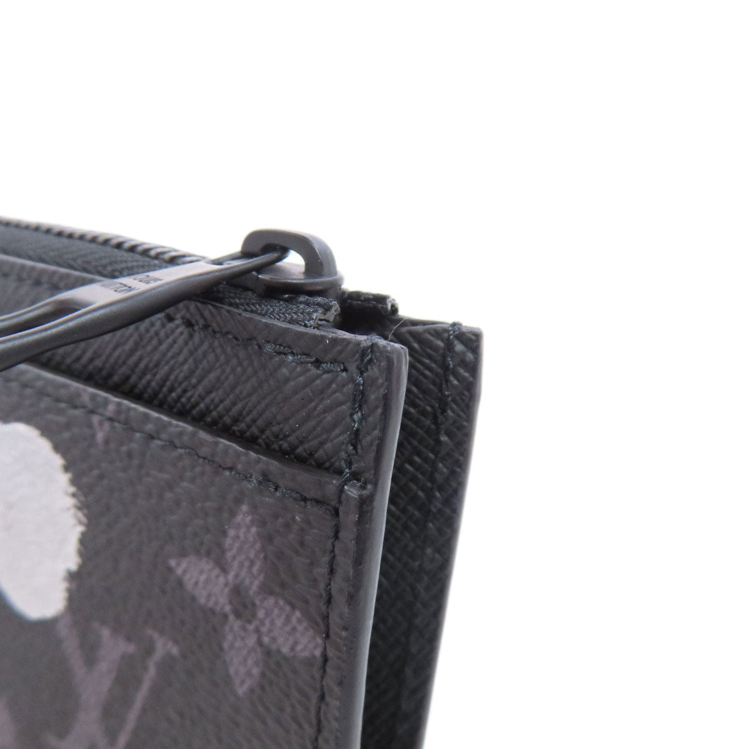 LOUIS VUITTON Card Case M81930 Monogram Eclipse black Coin Card Holder Yayoi Kusama Collaboration Women Used Authentic