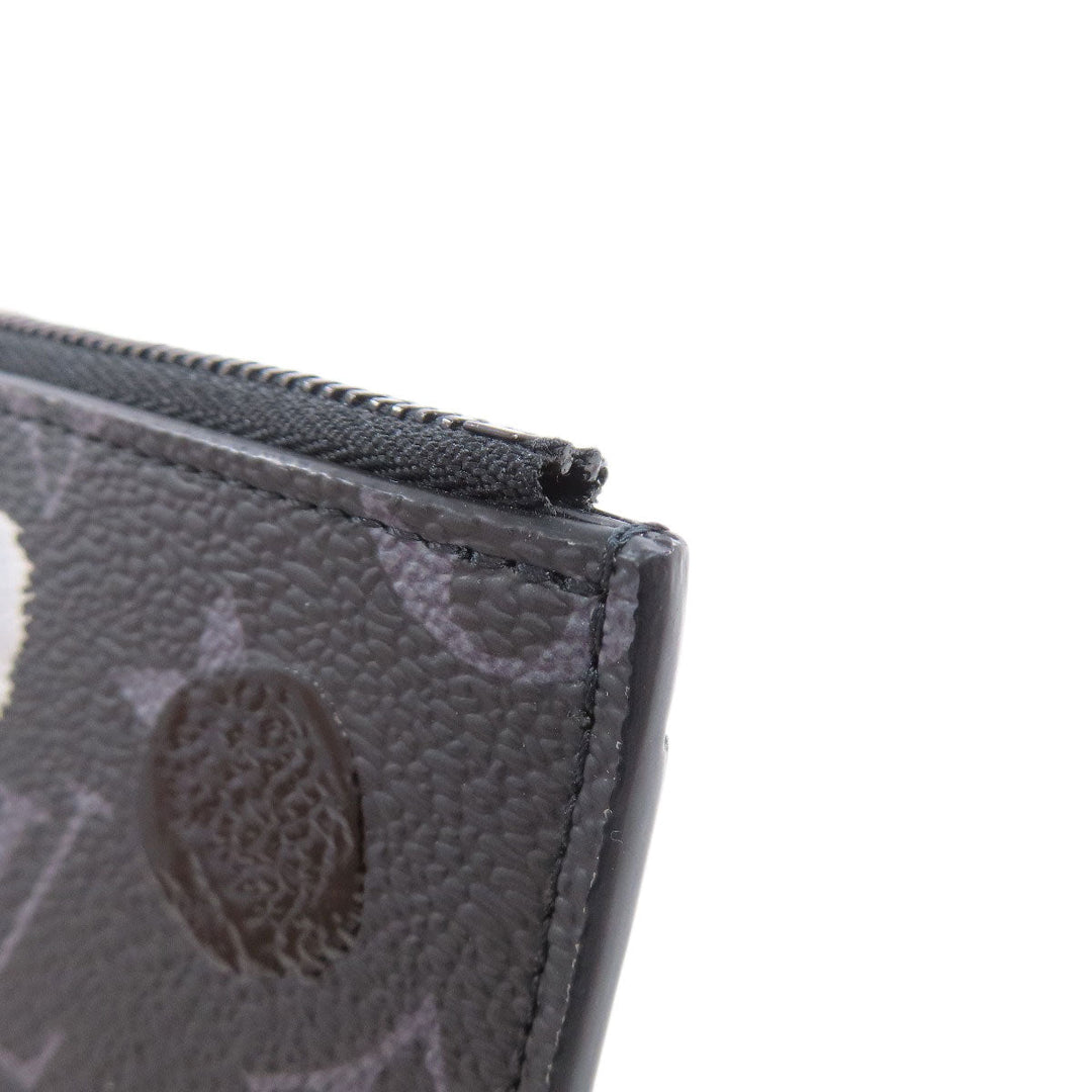 LOUIS VUITTON Card Case M81930 Monogram Eclipse black Coin Card Holder Yayoi Kusama Collaboration Women Used Authentic